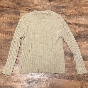 Linea Dome Knit Cream/Tan Sweater M